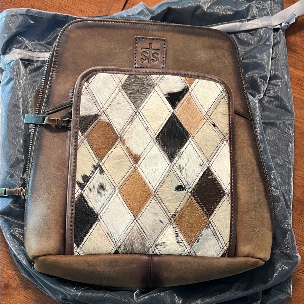 STS Ranchwear Brown Leather Backpack - Picture 5 of 9